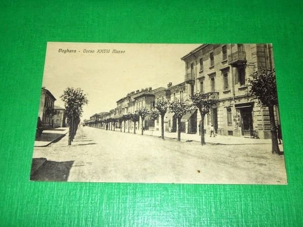 Cartolina Voghera - Corso XXVII Marzo 1920 ca.