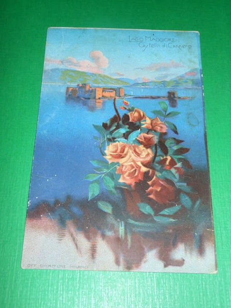 Cartolina Lago Maggiore - Castelli di Cannero 1920 ca. | Immagine principale