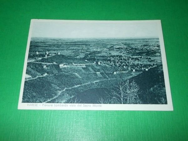 Cartolina Varese - Pianura Lombarda vista dal Sacro Monte 1940 …