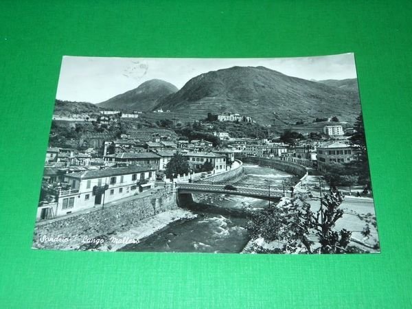 Cartolina Sondrio - Lungo Mallero 1957.