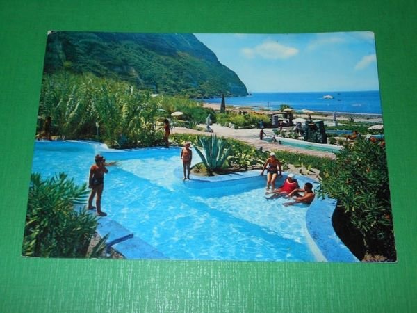 Cartolina Forio - Terme di Poseidon 1971.