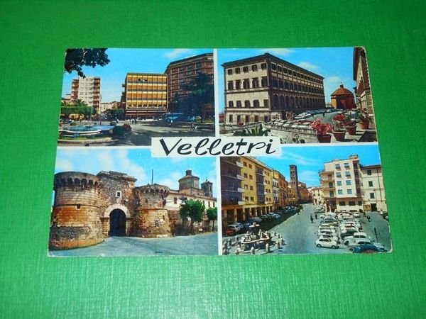 Cartolina Velletri - Vedute diverse 1974.