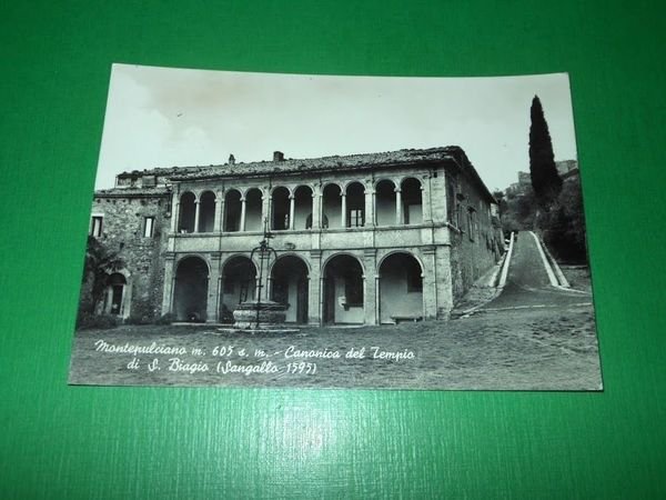 Cartolina Montepulciano - Canonica del Tempio di S. Biagio 1955 …