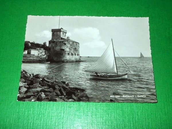 Cartolina Rapallo - Castello 1951.