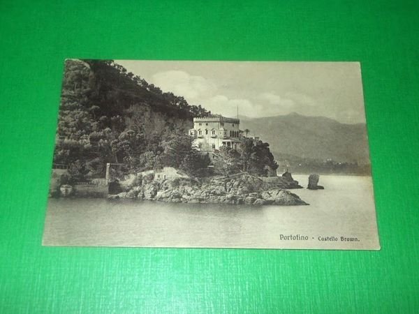 Cartolina Portofino - Castello Brown 1910 ca.