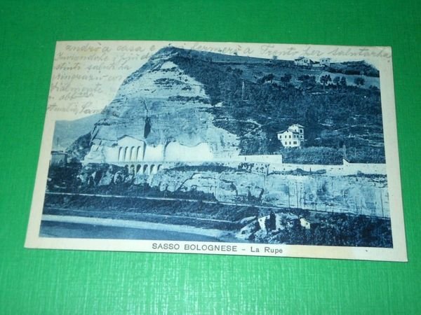 Cartolina Sasso Bolognese - La Rupe 1934.
