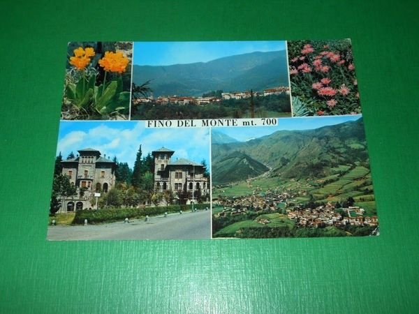 Cartolina Fino del Monte - Vedute diverse 1968.