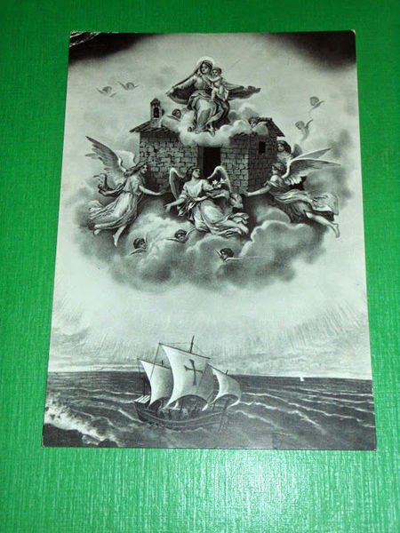 Cartolina Traslazione della S. Casa di Loreto 1972.