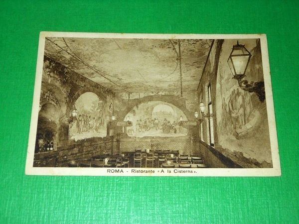 Cartolina Roma - Ristorante "A la Cisterna" 1935 ca.