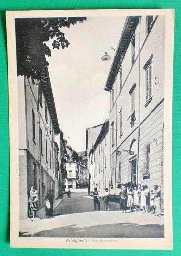 Cartolina Brisighella - Via Baccarini - 1948.