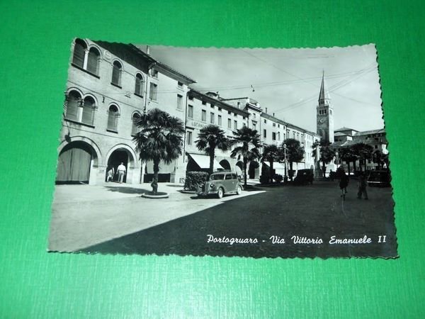 Cartolina Portogruaro - Via Vittorio Emanuele II 1950 ca. | Immagine Gallery 1