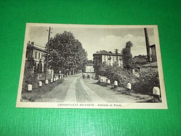 Cartolina Chiaravalle Milanese - Entrata in Paese 1930 ca.