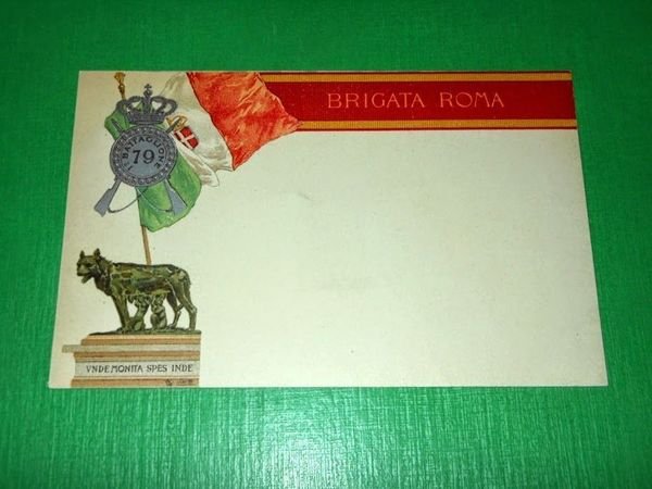 Cartolina Militaria - Brigata Roma - 79° Battaglione 1920 ca. | Immagine principale