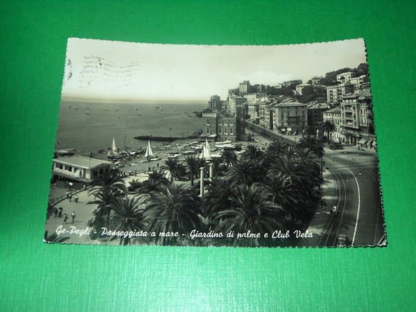 Cartolina Genova Pegli - Passeggiata a mare - Giardino di … | Immagine principale
