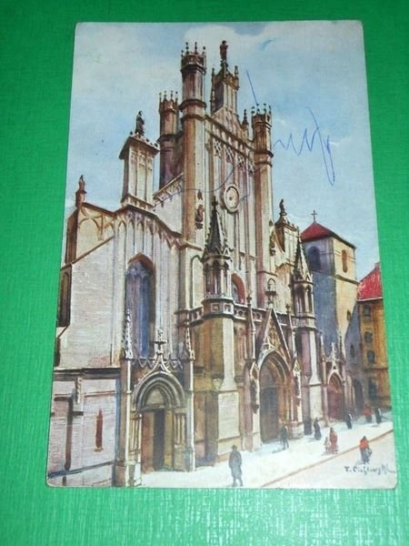 Cartolina Polonia - Warszawa - Katedra Sw. Jana 1930 ca