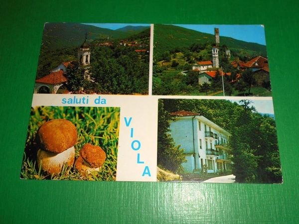 Cartolina Saluti da Viola - Vedute diverse 1975