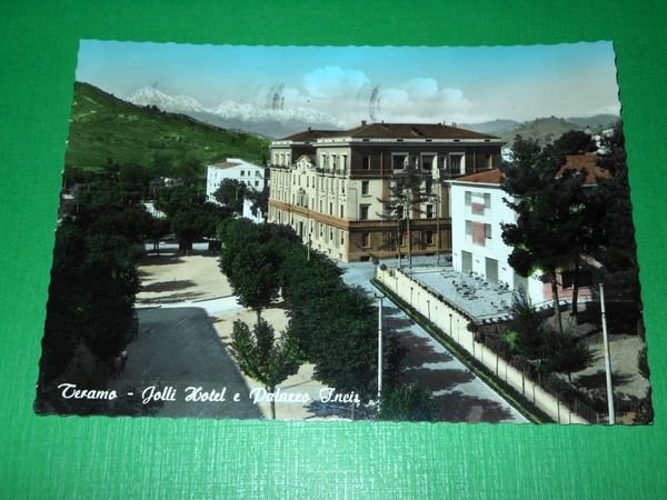 Cartolina Teramo - Jolli Hotel e Palazzo Incis 1962