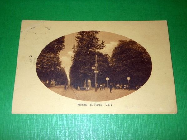 Cartolina Monza - R. Parco - Viale 1925 ca
