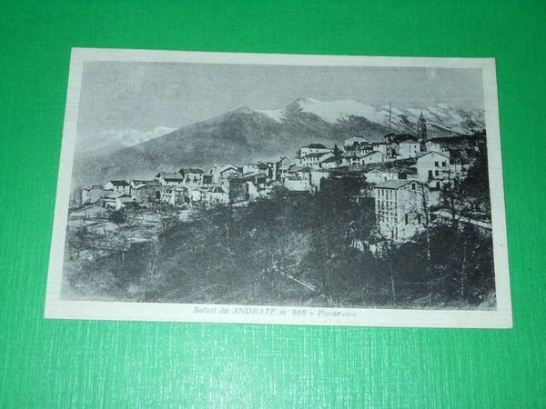 Cartolina Saluti da Andrate ( Torino ) - Panorama 1949