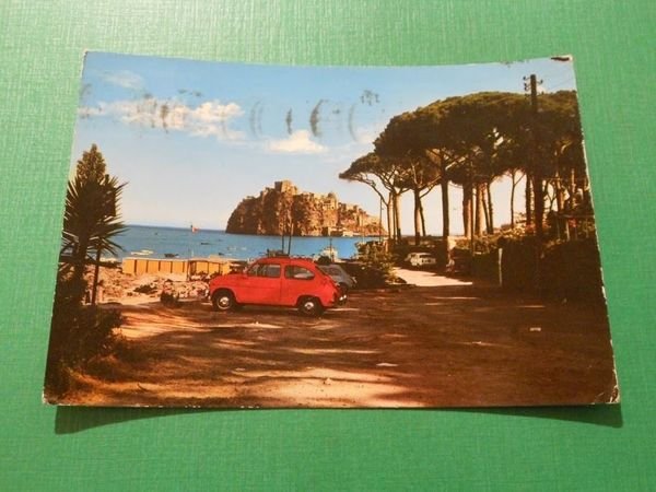 Cartolina Ischia - Castello Aragonese da Punta Molina 1966