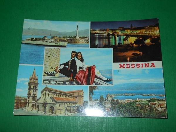 Cartolina Messina - Vedute diverse 1962