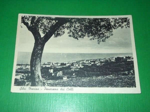 Cartolina Silvi Marina - Panorama dai Colli 1951