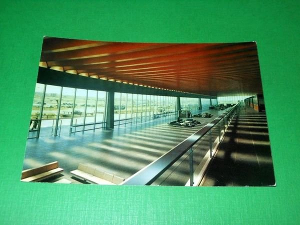 Cartolina Roma - Fiumicino Aeroporto Intercontinentale Leonardo Da Vinci 1961
