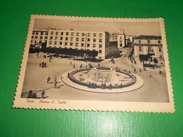 Cartolina Terni - Piazza C. Tacito 1956 | Immagine principale