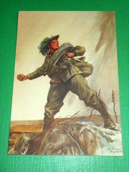 Cartolina Militaria - 1° Centenario dei Bersaglieri - disegno di …