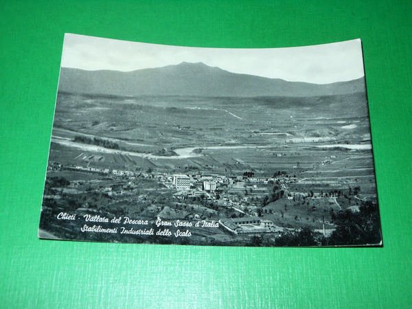 Cartolina Chieti - Vallata del Pescara - Gran Sasso d'Italia …