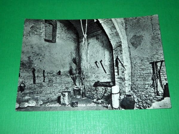 Cartolina Gradara - Castello - La Stanza della Tortura 1950 … | Immagine principale