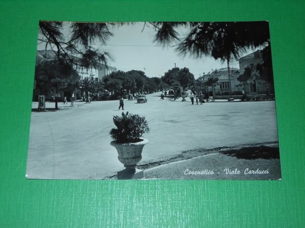 Cartolina Cesenatico -- Viale Carducci -- 1957 | Immagine principale