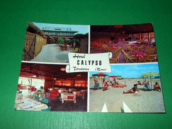 Cartolina Torvaianica ( Roma ) - Hotel Calypso - Vedute …
