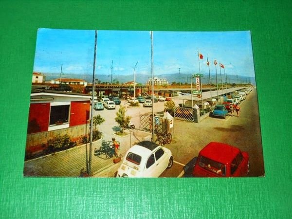 Cartolina Albenga - Campeggio "Rivamare D.L.F." Lungomare Doria 1971