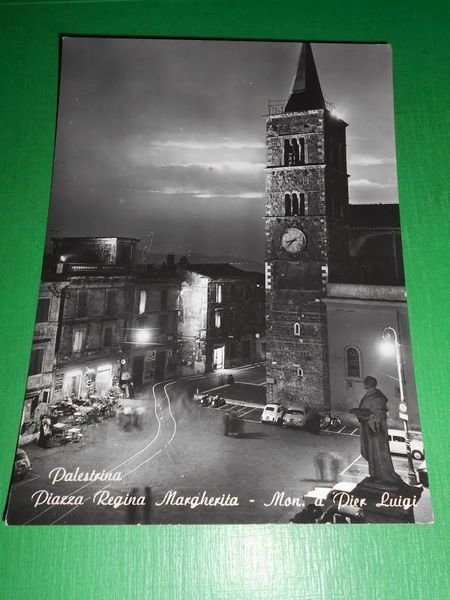 Cartolina Palestrina - Piazza Regina Margherita - Mon. a Pier …