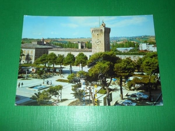 Cartolina Porto Recanati - Piazza F.lli Brancondi 1970