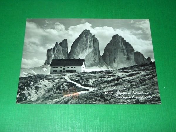 Cartolina Rifugio A. Locatelli - Tre Cime di Lavaredo 1958