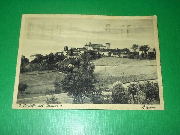 Cartolina Salsomaggiore Terme - Castello di Scipione 1939