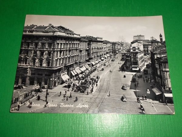 Cartolina Milano Corso Buenos Ayres 1952 | Immagine Gallery 1