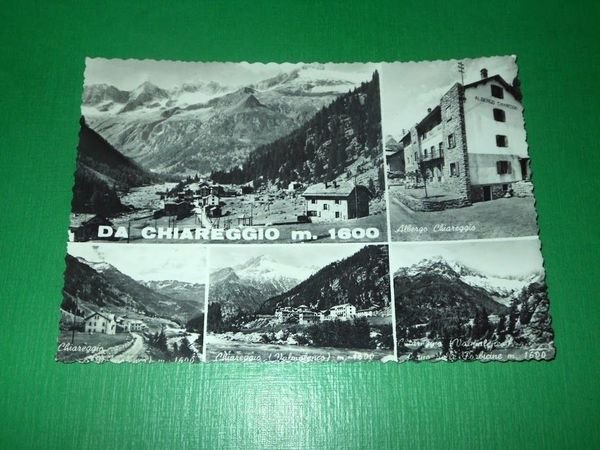 Cartolina Chiareggio - Vedute diverse 1957