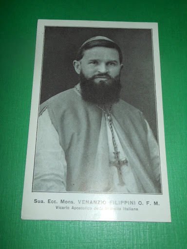 Cartolina Religione - Mons. Venanzio Filippini Vicario della Somalia Italiana
