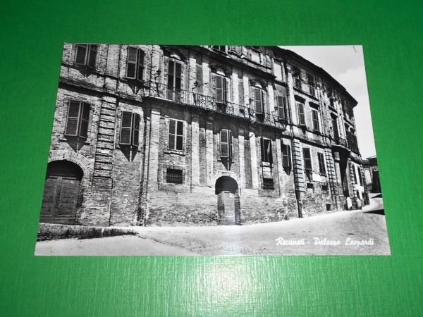 Cartolina Recanati - Palazzo Leopardi 1955 ca