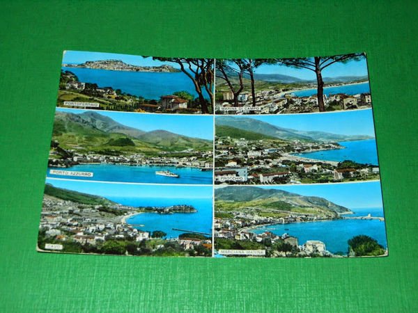 Cartolina Saluti dall' Isola d'Elba - Vedute diverse 1960 ca