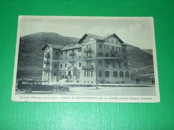 Cartolina Colle di Sestrieres presso Cesana Torinese - Grande Albergo …