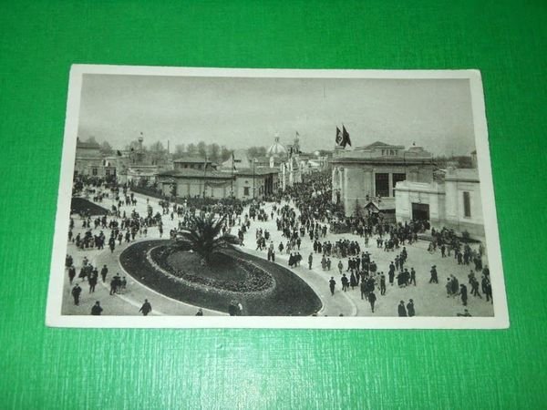 Cartolina Fiera Esposizione di Milano 1928 - Centro della Fiera: …