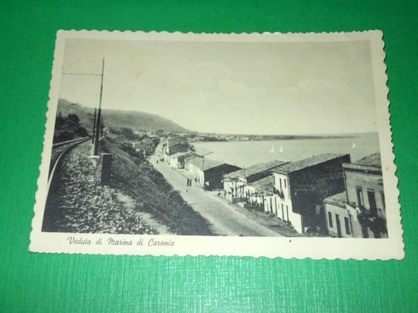 Cartolina Marina di Caronia - Veduta 1961