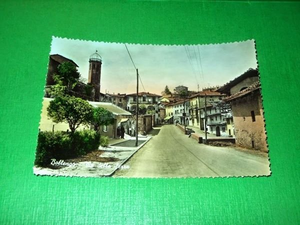 Cartolina Bollengo - Via della Serra 1960