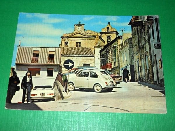 Cartolina Castiglione Messer Raimondo - Via Vittorio Emanuele 1988