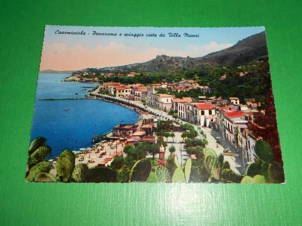 Cartolina Casamicciola - Panorama e spiaggia vista da Villa Manzi … | Immagine principale