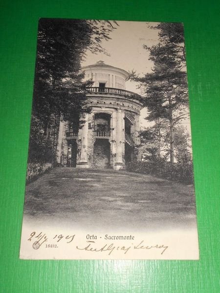 Cartolina Orta - Sacro Monte 1906